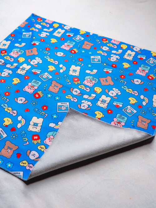 Bear on Blue Magic Cloth
