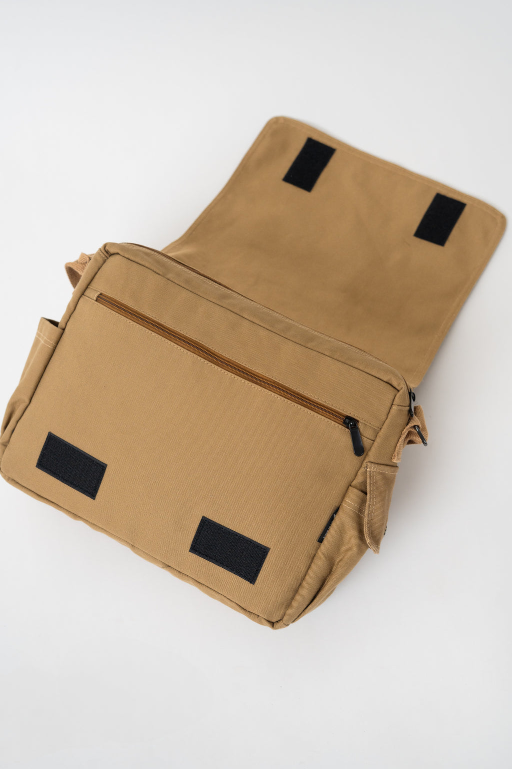 Beige Fine Run Messenger Bag