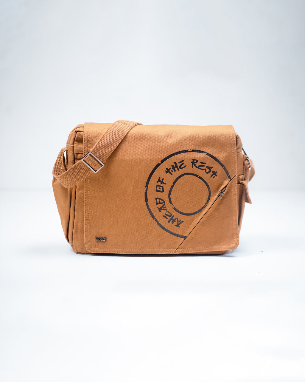 Beige Fine Run Messenger Bag
