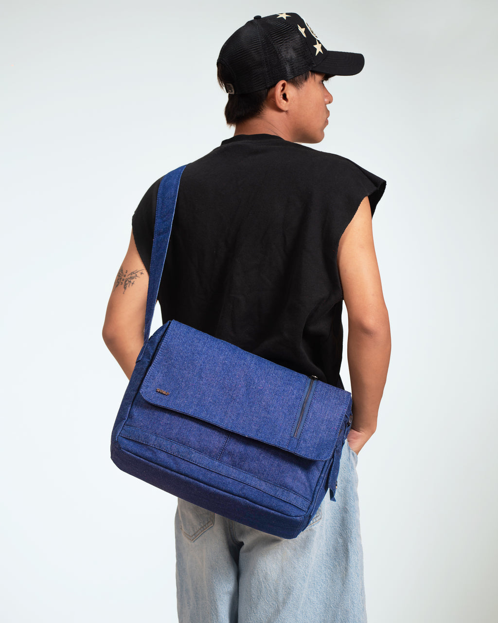 Blue Denim Off Beat Messenger Bag