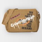 Beige Championship Messenger Bag