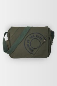 Olive Fine Run Messenger Bag