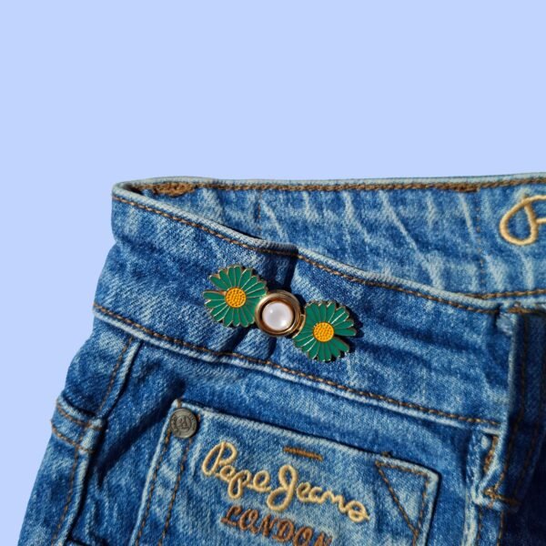 Green Daisy Waist Knots